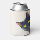 Schattigee Peeking Cat Design Koelbox Blikjeskoeler (Blikje Achterkant)