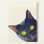 Schattigee Peeking Cat Design Planner/Organizer Planner (Achterkant)
