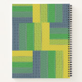 Schattigee Peeking Dieren Pastelstrepen Notitieboek (Achterkant)