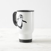 Schattigee Peeking Penguin Vakantie Gepersonalisee Reisbeker (Voorkant links)