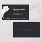 Schattigee Peeking Pup Dog Walker, Groomer, Traine Visitekaartje (Voorkant / Achterkant)