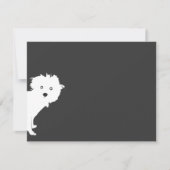 Schattigee Peeking Pup Flat Notecard Notitiekaartje (Voorkant)