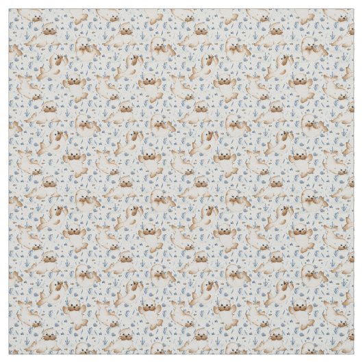 Schattigee pelszegels stof (Swatch)