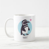 Schattigee Penguin Boyfriend Matching Gepersonalis Koffiemok (Links)