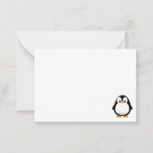 Schattigee Penguin Cartoon Custom Notitiekaartje (Voorkant)