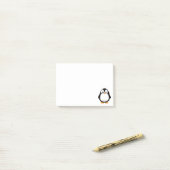 Schattigee Penguin Cartoon Custom Post-it® Notes (Op bureau)