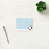 Schattigee Penguin Cartoon Sneeuwvlokken Custom Post-it® Notes (Kantoor)