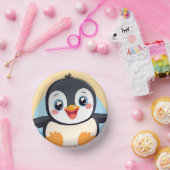 Schattigee Penguin Face Safari Zoo oerwoud Verjaar Papieren Kommen (Feest)