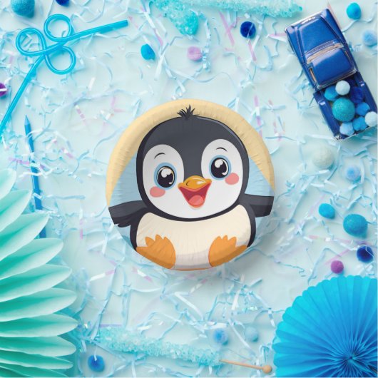 Schattigee Penguin Face Safari Zoo oerwoud Verjaar Papieren Kommen (Feest)