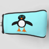 Schattigee Penguin Golf Putter Hoesje Golfheadcover (Voorkant)