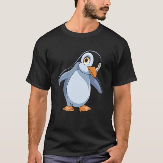 Schattigee Penguin Lovers Cadeau voor meisjes en v T-shirt (Voorkant)