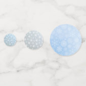 Schattigee Penguin Mr. & Mrs. Winter Wedding Confetti (Achterkanten)