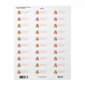 Schattigee Penguin Retour Adreslabels Etiket (Full Sheet)
