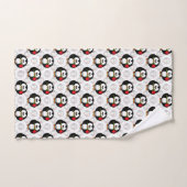 Schattigee Penguin Surface Pattern Design Print Bad Handdoek (Handdoek)