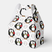 Schattigee Penguin Surface Pattern Design Print Bedankdoosjes (Voorkant Zijde)