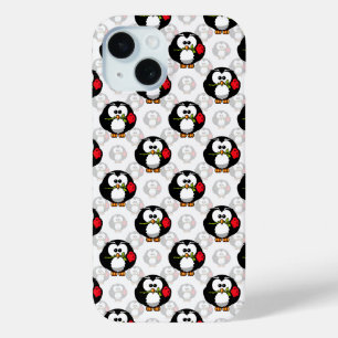 Schattigee Penguin Surface Pattern Design Print iPhone 15 Case
