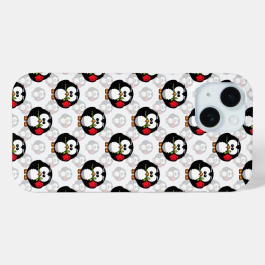 Schattigee Penguin Surface Pattern Design Print Case-Mate iPhone Case (Achterkant (horizontaal))