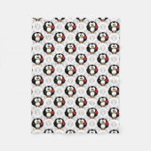 Schattigee Penguin Surface Pattern Design Print Fleece Deken (Voorkant)