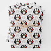 Schattigee Penguin Surface Pattern Design Print Inpakpapier Vel (In situ)
