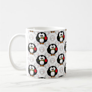 Schattigee Penguin Surface Pattern Design Print Koffiemok