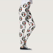 Schattigee Penguin Surface Pattern Design Print Leggings (Rechts)