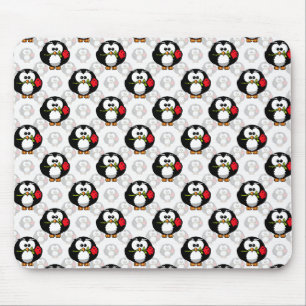 Schattigee Penguin Surface Pattern Design Print Muismat