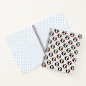 Schattigee Penguin Surface Pattern Design Print Notitieboek (Binnen)