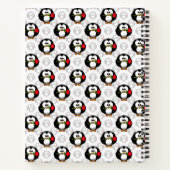 Schattigee Penguin Surface Pattern Design Print Notitieboek (Achterkant)