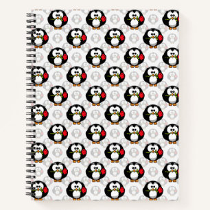 Schattigee Penguin Surface Pattern Design Print Notitieboek