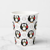 Schattigee Penguin Surface Pattern Design Print Papieren Bekers (Voorkant)