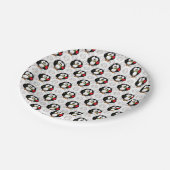 Schattigee Penguin Surface Pattern Design Print Papieren Bordje (Gekanteld)