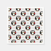 Schattigee Penguin Surface Pattern Design Print Servet (Voorkant)