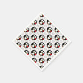 Schattigee Penguin Surface Pattern Design Print Servet (Hoek)