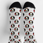 Schattigee Penguin Surface Pattern Design Print Sokken (Top)