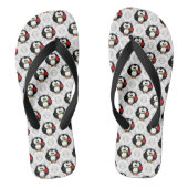 Schattigee Penguin Surface Pattern Design Print Teenslippers (Voetbed)