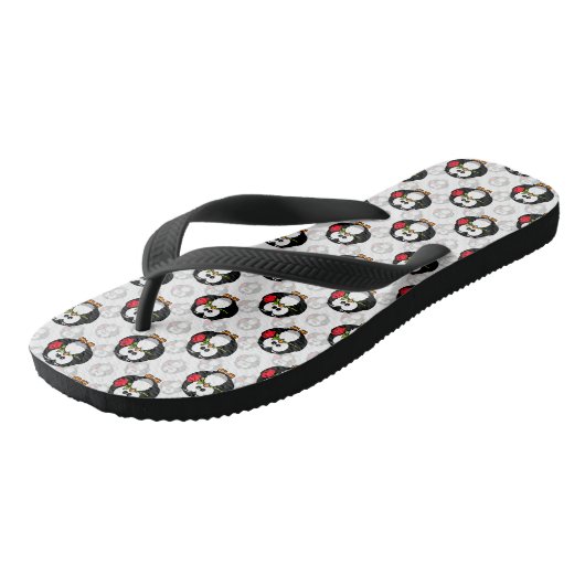 Schattigee Penguin Surface Pattern Design Print Teenslippers (Schuin)