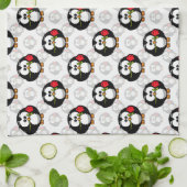 Schattigee Penguin Surface Pattern Design Print Theedoek (Gevouwen)
