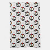 Schattigee Penguin Surface Pattern Design Print Theedoek (Verticaal)