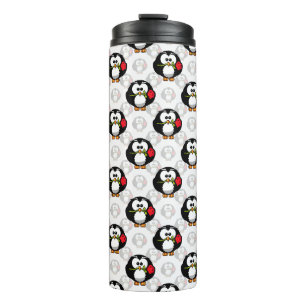 Schattigee Penguin Surface Pattern Design Print Thermosbeker