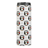 Schattigee Penguin Surface Pattern Design Print Thermosbeker (Achterkant)
