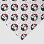 Schattigee Penguin Surface Pattern Design Print Tissuepapier (Detail)