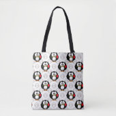 Schattigee Penguin Surface Pattern Design Print Tote Bag (Voorkant)