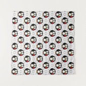 Schattigee Penguin Surface Pattern Design Print Wandkleed (Voorkant (horizontaal))