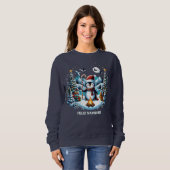 Schattigee Penguin Winter Sweatshirt (Voorkant volledig)