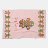 Schattigee peperkoek dame met feestjurk theedoek (Horizontaal)