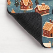 Schattigee peperkoek huizen en bomen muismat (Hoek)