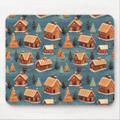 Schattigee peperkoek huizen en bomen muismat (Voorkant)
