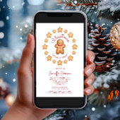 Schattigee peperkoek Man Christmas Cookie Swap Kaart