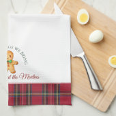 Schattigee peperkoek man gepersonaliseerde naam ke theedoek (Quarter Fold)