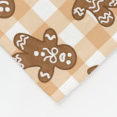 Schattigee peperkoek man geruite patroonvakantie fleece deken (Hoek)